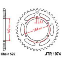 Звездочка задняя JT Sprockets (шаг 525 44зуб) JT JTR1074 